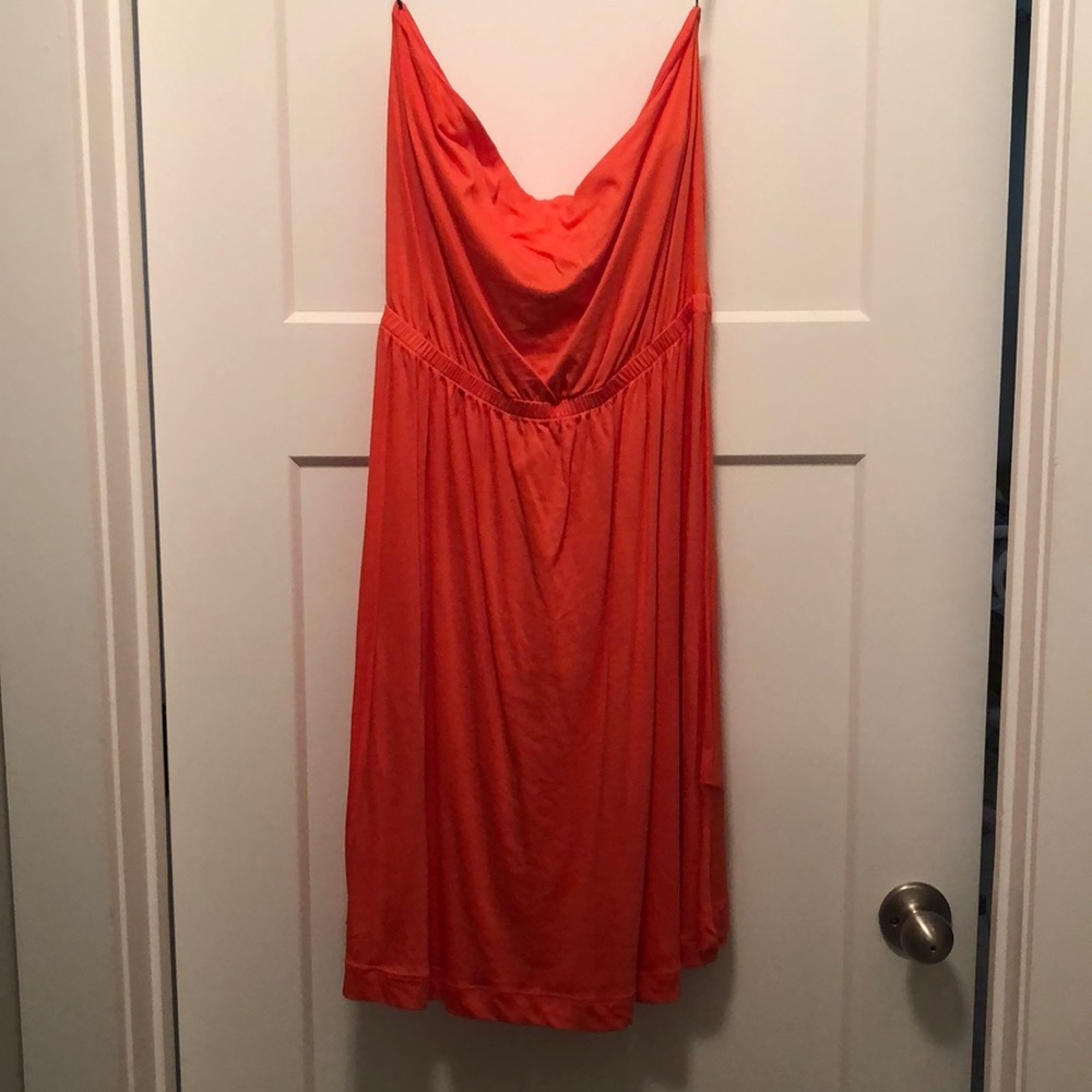 H&M strapless coral dress - Picture 1 of 2
